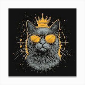 Cat Generated AI. Wall Art Print Canvas Print