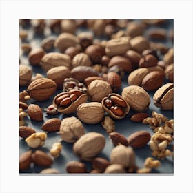 Nuts And Walnuts 3 Canvas Print