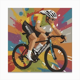 Scottish Cyclist Canvas Print