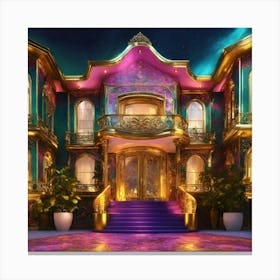 Palace At Night Canvas Print