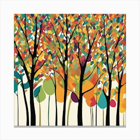 Colorful Trees 2 Canvas Print