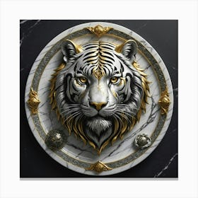 Tiger Head 3d Canvas Print