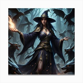 Witch Of The Forest Canvas Print
