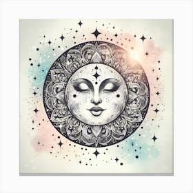 Sun And Moon Canvas Print