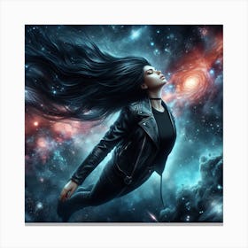 Space Girl Canvas Print