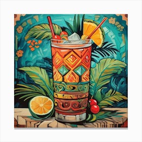 Tiki Drink 4 Canvas Print