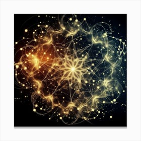 Golden Star Canvas Print