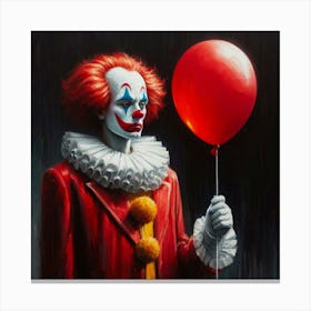 Sad Clown Canvas Print