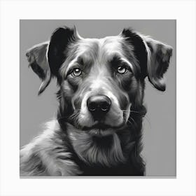 Dog Portrait Canvas Print