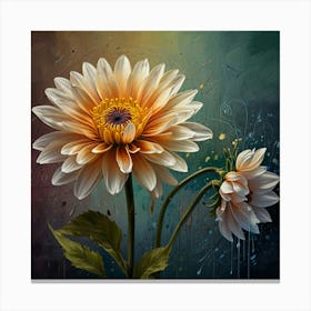 Dahlias 7 Canvas Print