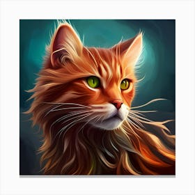 Portrait Of A Cat 7 Canvas Print