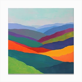 Colourful Abstract Great Smoky Mountains National Park Usa 1 Canvas Print