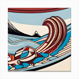 'Surfing' Canvas Print