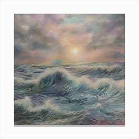 Storm at sea 3 Canvas Print