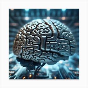 Artificial Intelligence Brain 36 Canvas Print