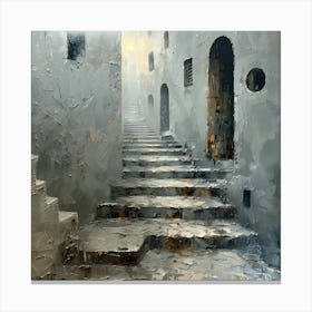 Stairway To Heaven, Abstract Expressionism, Minimalism, and Neo-Dada Canvas Print
