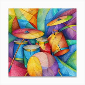 Colorful Drums Canvas Print