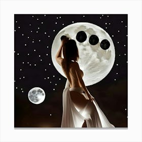 Moon goddess Canvas Print