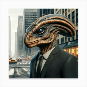 Shape Shifting Reptilian Canvas Print