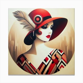 A woman from the 1920s or 1930s 6 Canvas Print