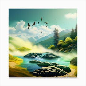 Landscape - Landscape Stock Videos & Royalty-Free Footage Canvas Print