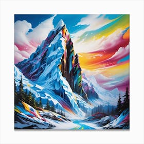 'Snow Mountain' Canvas Print