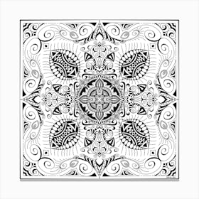 Zentangle Canvas Print