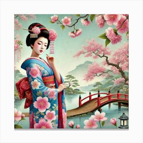 Geisha Girl 8 Canvas Print