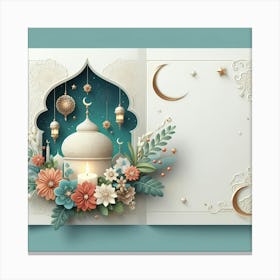 Muslim Greeting Card 9 Canvas Print