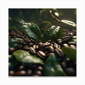 Coffee Beans - Coffee Stock Videos & Royalty-Free Footage 4 Canvas Print