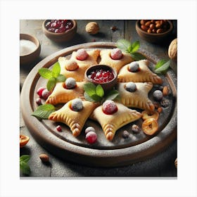 Christmas Pastries Canvas Print