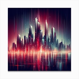 Futuristic Cityscape 4 Canvas Print