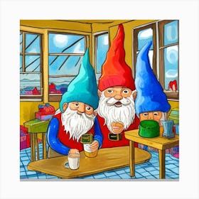 Christmas Gnomes Canvas Print