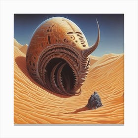 Dune Sand Desert Building 4 Canvas Print