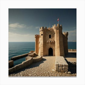 Castle By The Sea Canvas Print