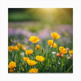 Yellow Poppies 2 Canvas Print