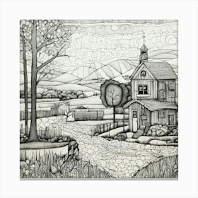 Country House Canvas Print