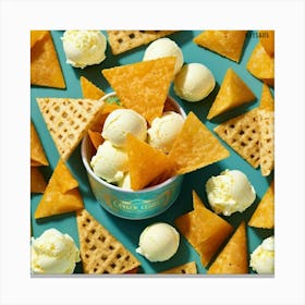 Ice Cream And Crackers 1 Canvas Print