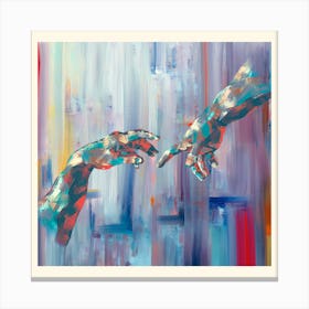hand Abstract Painting Canvas Print