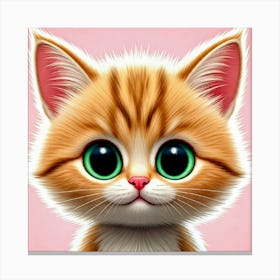 Cute Kitten Canvas Print