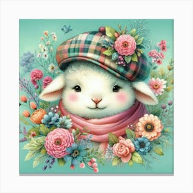 Lamb In A Hat 1 Canvas Print