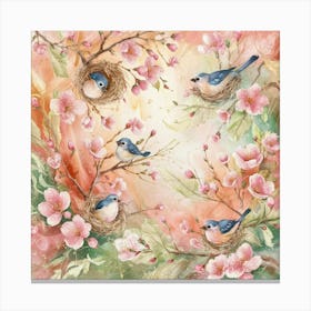 Spring Birds Canvas Print