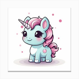 Cute Unicorn 430 Canvas Print