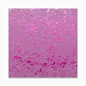 Rose Pink Aluminum Foil Canvas Print