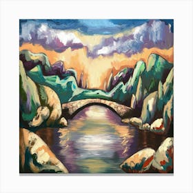 Bridge Over The River Canvas Print