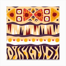 Flat African pattern Canvas Print