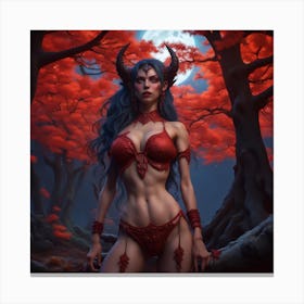 Demon Woman Canvas Print