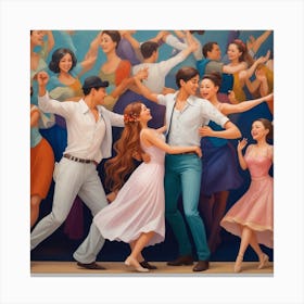 Dancers 3 Canvas Print