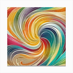 Swirl of colors   Canvas Print