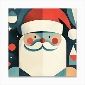 Geometric Santa II Canvas Print